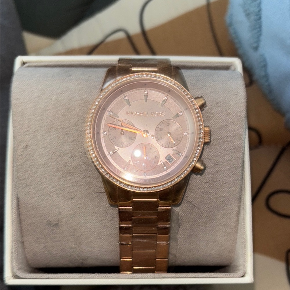 Michael Kors Pink Chronograph Watch